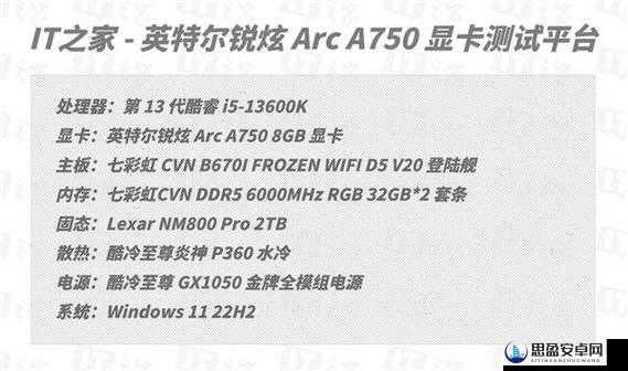 英特尔锐炫 A750 新旧驱动对比测试：性能差异大揭秘